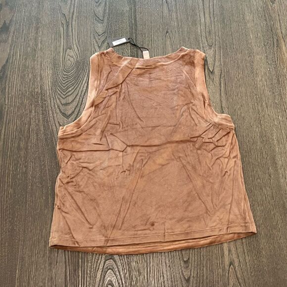 NWT Skims Velour Crewneck Tank Sienna Size XL - Picture 3 of 4